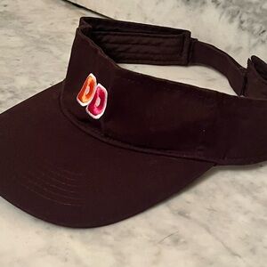 Dunkin Donuts Brown Visor with Embroidered Logo